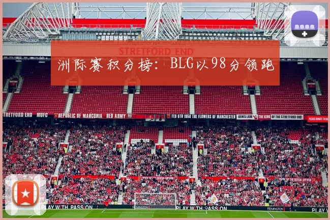 洲际赛积分榜：BLG以98分领跑